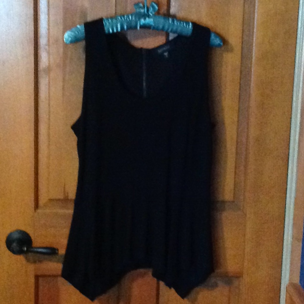 Karen Kane high low hem sleeveless peplum  top